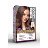 Asse Adventure Set Saç Boyası, Kalıcı ve Canlı Renkler 1+1 İki Kullanım Seti (No:6.35 Çikolata Kahve)