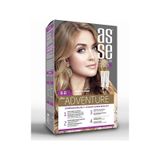 Asse Adventure Set Saç Boyası, Kalıcı ve Canlı Renkler 1+1 İki Kullanım Seti (No:9.0 Koyu Sarı)