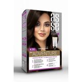 asse Adventure Set Saç Boyası, Kalıcı ve Canlı Renkler, 1+1 Ikili Kullanım Seti (NO:4.35 TÜRK KAHVESİ)