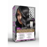 asse Adventure Set Saç Boyası, Kalıcı ve Canlı Renkler, 1+1 ikili Kullanım Seti (NO:7.1 KÜLLÜ KUMRAL)