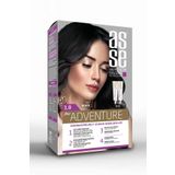 asse Adventure Set Saç Boyası, Kalıcı Ve Canlı Renkler Ikili Kullanım Seti No:1.0 Siyah