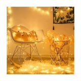 Asseds Store 10 Metre Gün Işığı Fişli LED Işık Zinciri – 220V Enerjili Dekoratif Aydınlatma, Çam Ağacı, Balkon, Oda ve Yılbaşı Süslemeleri Için Enerji Tasarruflu Sarı Işık - 1 m - 00 Beyaz