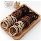Asseds Store ® 100 Adet Lastikli Havlu Toka Saç Tokası Orta Büyük Boy Esnek (Kahve Tonları) - 0 - Siyah - Option-1