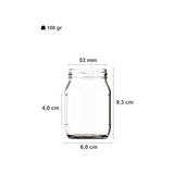 Asseds Store 190 ml Şeffaf Kavanoz 190 cc Konserve Metal Kapaklı Cam Kavanoz 6 Adet
