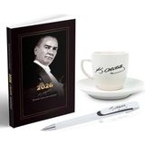 Asseds Store 2026 Atatürk Gazi Paşa Ajanda - Atatürk Imza Baskılı Kahve Fincanı - Ayraç - Kartpostal - -- - Option-1