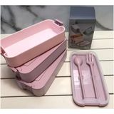Asseds Store 3 Katlı 1260 ml Çatal Kaşıklı Sefer Tası Beslenme Kabı Yemek Taşıma Seti Lunch Box Bpa Sıfır Kilitli Taşıma Kulplu 420 ML+420 ML+420 Ml+ Çatal+ Kaşık Karışık Renk - Kestane Akaju - Option-1