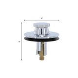 Asseds Store 88599 Kaldır ve Döndür Küvet ve Banyo Gider Tıpası, Krom - Option-1