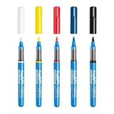 Asseds Store Akrilik Paint Marker Su Bazli Fırça Uçlu 5'li - -- - Option-1
