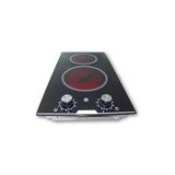 Asseds Store Alveus 2'li Vitroseramik Ankastre Elektrikli Domino Ocak - Antrasit - Option-1