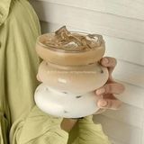 Asseds Store Asimetrik Dalgalı Cam Bardak 2’li Set 530 ml Geniş Hacimli Borosilikat Kahve ve Sunum Bardağı, Estetik Tasarım, Pinterest Stili Dekoratif Bardak - Option-1 - 0 - Siyah