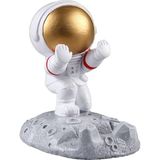 Asseds Store Astronot Telefon Tutucu Astronot Şekil Uzay Adamı Heykeli Masaüstü Telefon Braketi Masaüstü Süs Ev Ofis - Option-1 - 000-Siyah