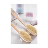 Asseds Store Banyo Peeling Duş Lifi Vücut Fırçası Sırt Kesesi Kuru Fırçalama At Kılı Selülit Giderici Ahşap 1450 - Option-1