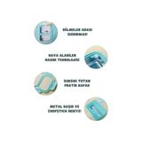 Asseds Store Bento 700ML Lunchbox Tek Katlı 2 Bölmeli Çelik Sefer Tası Yemek Kutusu (Pembe) - Kestane Akaju - Option-1