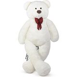 Asseds Store Beyaz Papyonlu Dev Pelüş Ayıcık,yumuşak ve Sevimli Büyük Boy Oyuncak Ayı,sarılmalık,sevgiliye Hediyebüyük Boy Ayı (160CMBEYAZ) - 01-Mavi
