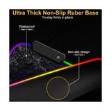 Asseds Store Büyük Oyuncu Rgb Mousepad ve Klavye Pad Kırmızı Altıgen Desenli Red Hex Tasarım Işıklı 70CM x 30CM Mouse Pad - Option-1 - 001-Renkli