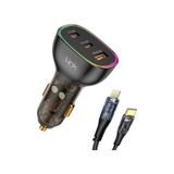 Asseds Store C507 80W 2xpd 30+20W Type-C To Lightning USB Araç Içi Şarj Aleti - 001-Renkli