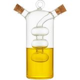 Asseds Store Çift Hazneli Cam Premium Yağdanlık & Sirkelik -360ML Zarif ve Şık Tasarım - 0 - Siyah - Option-1