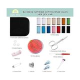 Asseds Store Dikiş Seti - Taşınabilir Mini Acil Durum ve Seyehat Dikiş Kiti | Iplik, Iğne,, Mezura Dahil | Seyahat ve Ev Kullanımı Için | Kadın & Erkek Hediye Seti (Set-3) - -- - Option-1