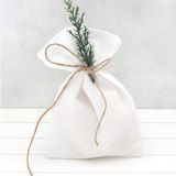 Asseds Store Düz Beyaz Ham Bez Kese, 10X15 cm 10 Adet - 000-Siyah