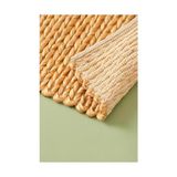 Asseds Store El Yapımı Örgü Jüt Hasır Lüx Kapı Önü Paspası, (65 x 45 Cm) - -50 C