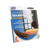 Asseds Store Epdm Kauçuk Pencere Kapi Izolasyon Bandi, 5mm x 15MM x 5mt Boyut, Kahverengi - 100 cm