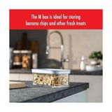 Asseds Store Fresh & Save Cube Saklama Düzenleyici, 5 Parçalı Orta Set, Kiler Düzenleyiciler ve Depolama, Plastik, Bpa Içermeyen Hava Geçirmez Kuru Gıda Saklama Kabı, Muz Cipsi, Kuruyemiş ve Daha - 1/100 Toz Ceviz