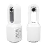 Asseds Store HP-F29 Sessiz Pervanesiz 106 Derece Döner USB Şarjlı Masaüstü Fan – Bluetooth Hoparlör Gece Lambası 3'ü 1 Arada Akıllı Tasarım 33 cm - 001-Siyah