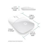 Asseds Store Hp Z3700 V0L80AA 3 Tuş 1200DPI Optik Beyaz Kablosuz Mouse - Option-1 - 001-Renkli