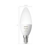 Asseds Store Hue 5.3W Renkli Akıllı B39 E14 LED Ampul, Bluetooth Özellikli - 1 - 10 W - Amber