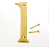Asseds Store Hyko Prod. 4 Katı Pirinç 3 Boyutlu Ev Numaraları - Option-1 - 0 - Siyah