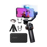 Asseds Store Isteady M6 Kiti Akıllı Telefonlar Için Gimbal Sabitleyici, Cct/rgb Dolgu Işığı ile Aı Izleyici, Yükseltilmiş 3 Eksenli Telefon Gimbal, 16,15,14 Pro Max ve Için Gimbal, Youtube - Option-1 - 001-Renkli
