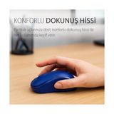 Asseds Store IWM-311RM Sılent Wıreless Mouse Mavi Komple Rubber Soft Yüzey,sessiz Tuş,ergonomik Dizayn, Konforlu Dokunuş HISSI,1600DPI, USB Alıcı, 10M Çekim,uzun Pil Ömrü, Enerji Tasarrufu Uyku Modu - Option-1