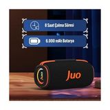 Asseds Store Juo Soundpeak Blaze 30W Rgb Bluetooth Hoparlör Kablosuz Taşınabilir Speaker - 1BW-Beyaz
