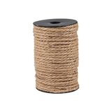 Asseds Store Jüt Halat Dekor Ipi 5 mm 20 Metre Ip Halat Ip Hasır Ip Jüt Kendir Ip - Option-1 - 0 - Siyah - 1 Adet