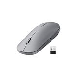 Asseds Store Kablosuz Fare, 2,4 Ghz USB Bağlantısı, Maks. 4000 Dpi, 18 Ay Pil Ömrü. Pc, Mac, Dizüstü Bilgisayar, Windows 11, 10, 8.1, 7, Macos, Linux ile Uyumlu (Gri) - Option-1 - 001-Renkli
