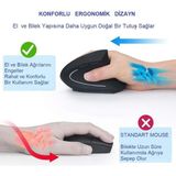 Asseds Store Kablosuz Optik Ergonomik Dikey Mouse 1600 Dpı Dizüstü, Masaüstü, Yoğun Kullanım - Option-1