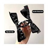 Asseds Store Kadın Siyah Saten Çift Taraflı Fiyonk Mandal Toka,kadın Çocuk Mandal Toka, Lastik Toka Seti, Toka Organizer, Toka, Kız Çocuk Toka, Kadife Toka - 0 - Siyah - Option-1