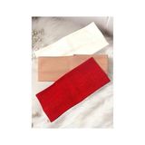 Asseds Store Kalın Saç Bandı Set, Fitilli Saç Bandı, 3 Adet (Kırmızı - Beyaz - Bej Fitilli, 8 Cm) - Option-1