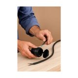 Asseds Store Kauçuk Uzatma Prizi, 16A, 220V, Kapaklı, Seyyar Priz, Dış Mekan Tipi, Su Geçirmez, Endüstriyel Kullanıma Uygun, Ağır Hizmet Tipi Elektrik Kablosu, Uzun Ömürlü, Yalıtımlı Priz - 1 Adet - Ahşap