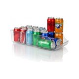 Asseds Store Kırılmaz Buzdolabı Için Şeffaf ve Şık Akrilik Içecek Düzenleyici ile Mutfak ve Buzdolabınızı Organize Edin, Şeffaf Buzdolabı Organizeri - 0 Siyah - Option-1