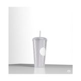 Asseds Store Kristal Desen 750 ml Pipetli Soğuk Içecek/kahve Bardağı Beyaz - Option-1 - 0 - Siyah