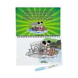 Asseds Store Lisanslı Disney Mickey Mouse Sihirli Boyama Kitabı Magic Water Painting Özel Sulu Kalem ile Boyama Kitabı