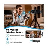 Asseds Store Maybesta Bilgisayar Için Profesyonel Kablosuz Yaka Yaka Mikrofonu - Kablosuz Yönlü Kondenser Kayıt Mikrofonu USB C Arayüzü ile Röportaj Video Podcast Vlog Youtube - Option-1 - 001-Renkli