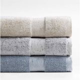 Asseds Store Pamuklu 50X90-70X140 cm 2'li Banyo Takım Havlu Seti Çeyizlik Bej - 01 - Beyaz - Option-1