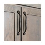 Asseds Store Rafine Rustik Toplama Dolap Tutacakları, Dolaplar ve Çekmeceler ve Banyo Donanımı Için Mutfak Kolları, Merkezden Merkeze 17,72 Cm, Rustik Demir, 1 Paket - Option-1