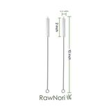 Asseds Store Rawnori 2 Içme Saman Temizleme Fırçası Uzun - Paslanmaz Çelik Içecek Pipetleri Için Kıl Temizleyici Cam Yıkama Için Ağır Hizmet Fırçaları Silikon Metal Pipetler Çaydanlık Bacalı Mini Mikro Şişe - 1/100 Toz Ceviz - Option-1