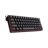 Asseds Store Redragon K617-RGB 16,8 Milyon Rgb Aydınlatma, Red Switch Fizz%60 Q Türkçe Kablolu Mekanik Oyuncu Klavyesi Siyah - Option-1 - 001-Renkli