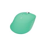 Asseds Store SM-BT09 USB 2in1 Bluetooth ve 2.4ghz Uzun Menzilli Kablosuz Mouse (Yeşil) - Option-1 - 001-Renkli