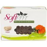Asseds Store Softem Çay Ağacı ve Aynısefa Yağlı Lifli Sabun 130G | Doğal Kabak Lifi Içerikli | Cilt Temizliğinde Etkili | Antibakteriyel ve Yatıştırıcı Etki - Option-1