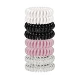 Asseds Store Spiral Saç Tokası, 8 Adet Spiral Saç Lastiği Seti, 4 Farklı Renk Seçeneği, Iz Bırakmayan Rahat Saç Aksesuarı, Kadınlar ve Kızlar Için Uygun - 0 - Siyah - Option-1